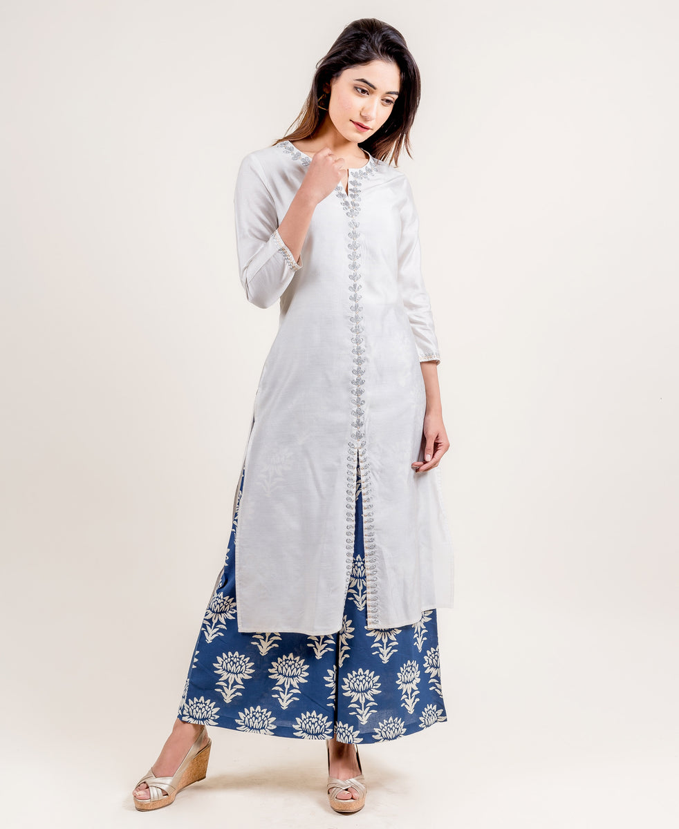 Indo western kurti hot sale with palazzo