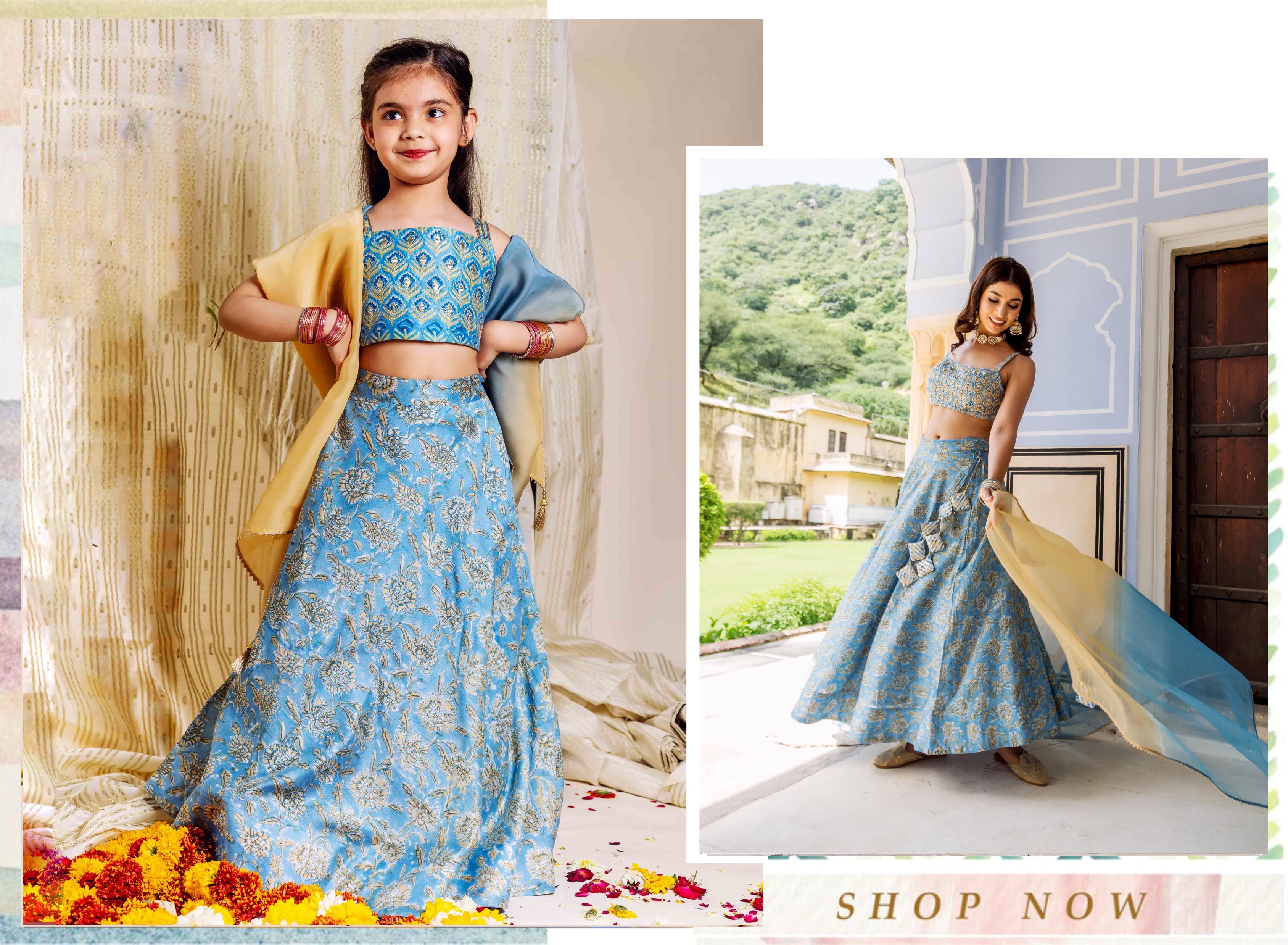 Fiza Lehenga Set for Mommy & Baby Girl