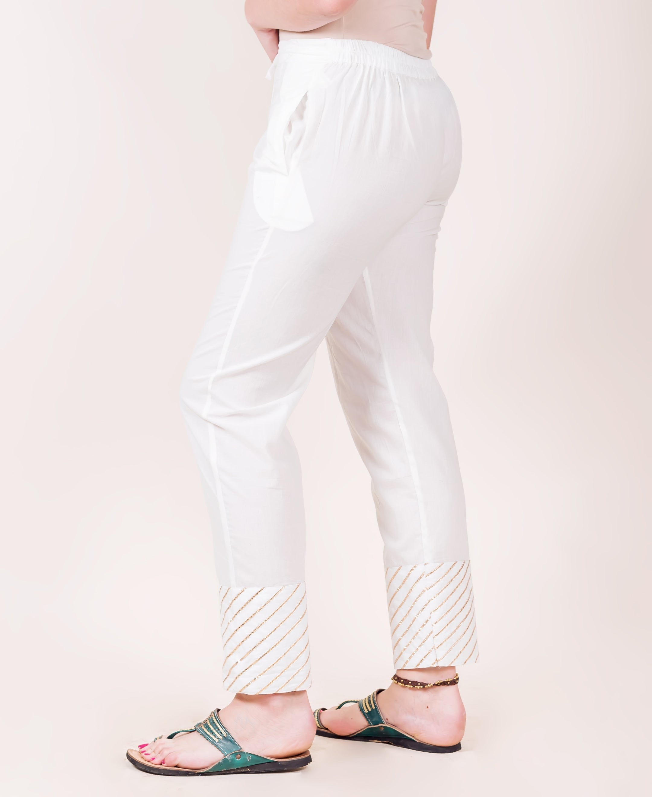Buy White Trousers  Pants for Girls by BIBA Online  Ajiocom