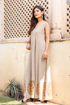 Sleeveless Inner Designer Dresses with Jacket Online at Best Prices