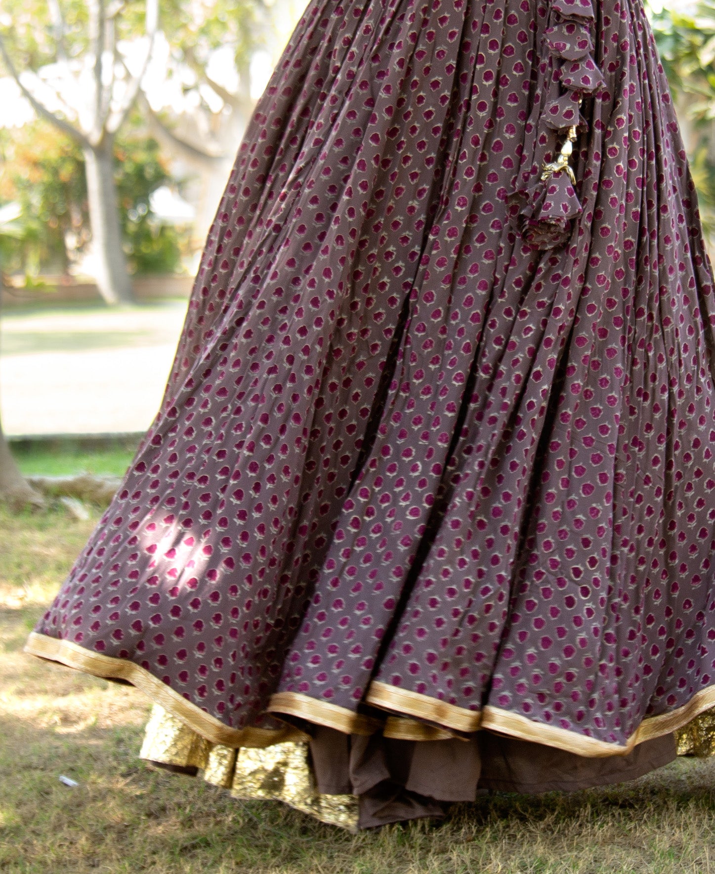 Brown shop skirt traditional